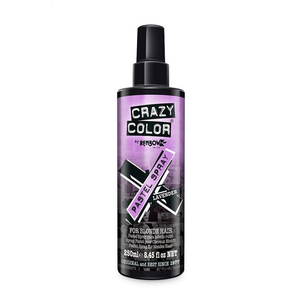 Кольоровий спрей для світлого волосся Crazy Color Pastel Spray, Lavender, 250 мл